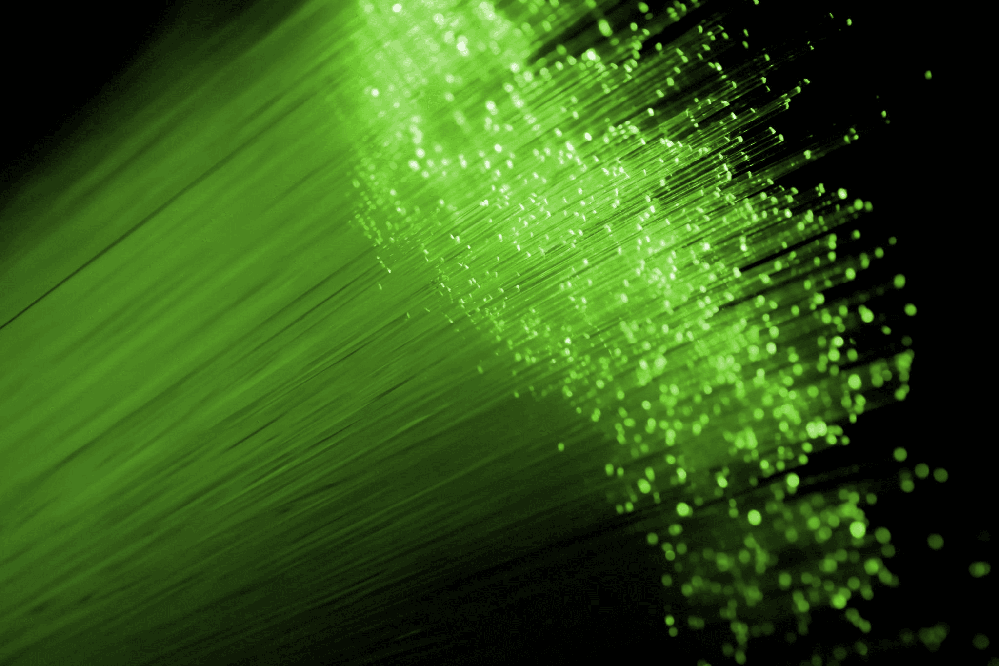 Glowing fiber optic cables